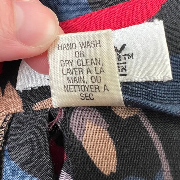 Vintage Liberty of London Dark Floral Print Pleated High Rise Midi Skirt Preppy - Picture 8 of 10